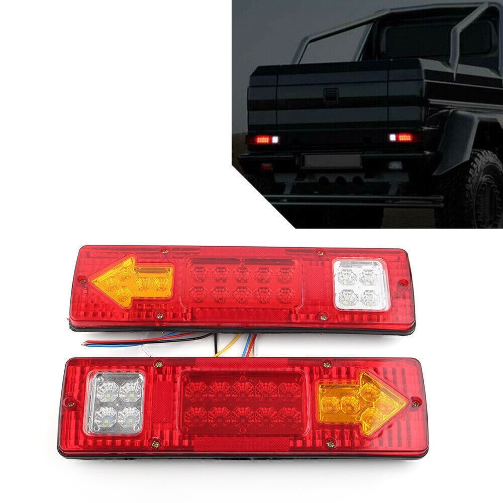 LED Rear Tail Light Brake Turn Signal Reverse Lamp For Trailers Trucks Lorries