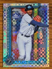 2025 Topps Pro Debut Chrome Brice Matthews X-FRACTOR Space Cowboys #PDC-67