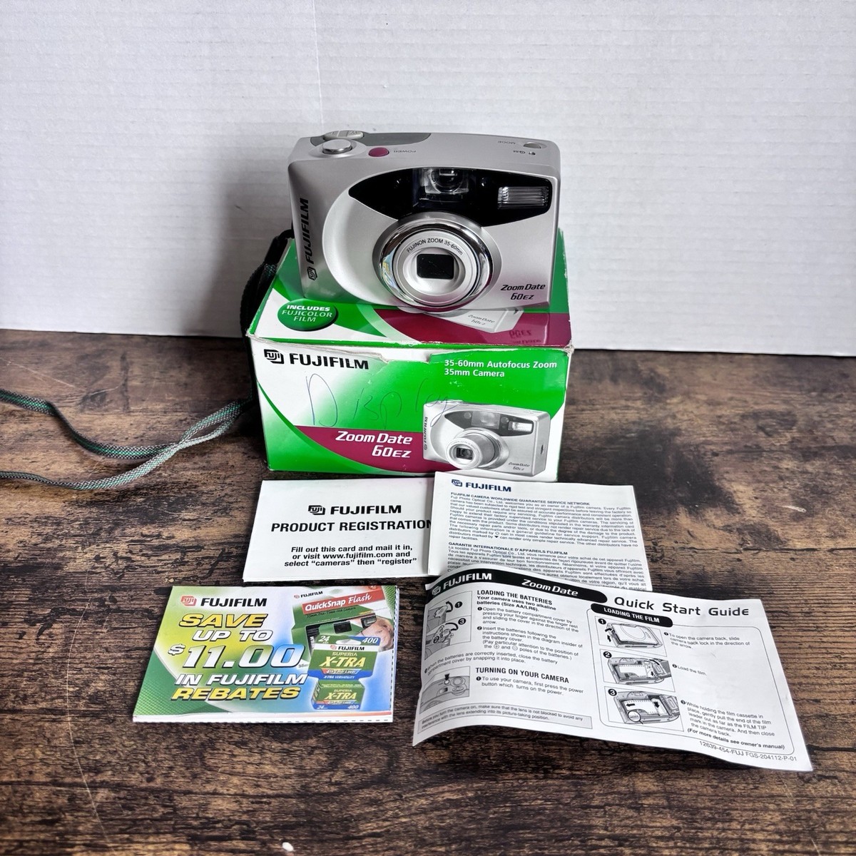 Fujifilm Zoom Date 60ez Film Camera - Silver - Floor Display Model