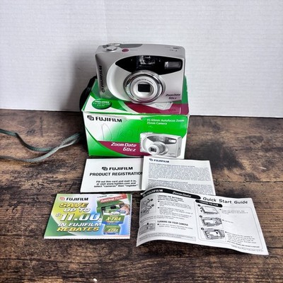 Fujifilm Zoom Date 60ez Film Camera - Silver - Floor Display Model