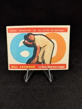 1960 TOPPS BILL SKOWRON #553 HIGH SERIES ALL-STAR NY YANKEES EX-MT STUNNER!