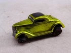 Vintage Hot Wheels Redline Yellow Toy Car Diecast Classic 36 Ford Coupe 1968 Old