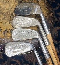 Wright Ditson Bee Line 2 3 6 9 Iron Hickory Shaft Antique Golf Club Rare