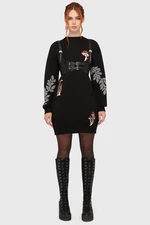 KILLSTAR Knit Dress Black Bitter Morelle Sweater