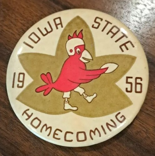 Iowa State University 1956 Homecoming pinback Cyclones GREAT CONDITION! RARE