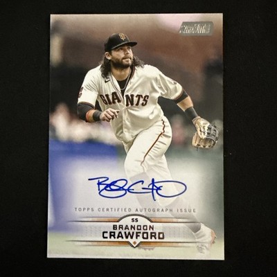 2025 Topps Stadium Club BRANDON CRAWFORD On Card Auto #SCBA-BCR Giants