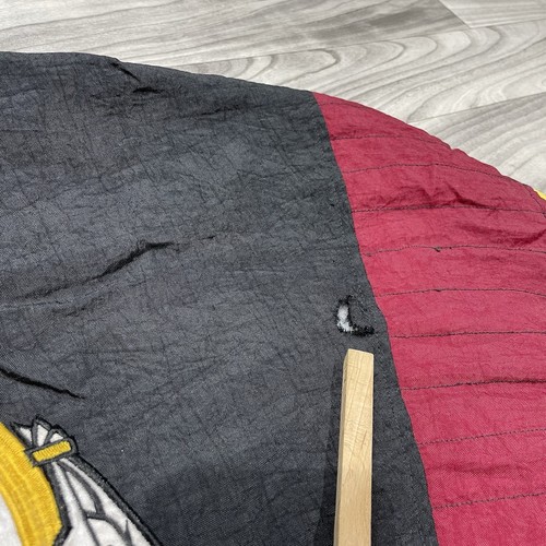 Vintage Starter NFL Washington Redskins Puffer Jacket Men L Half Zip Hoodie RARE - Picture 3 of 5
