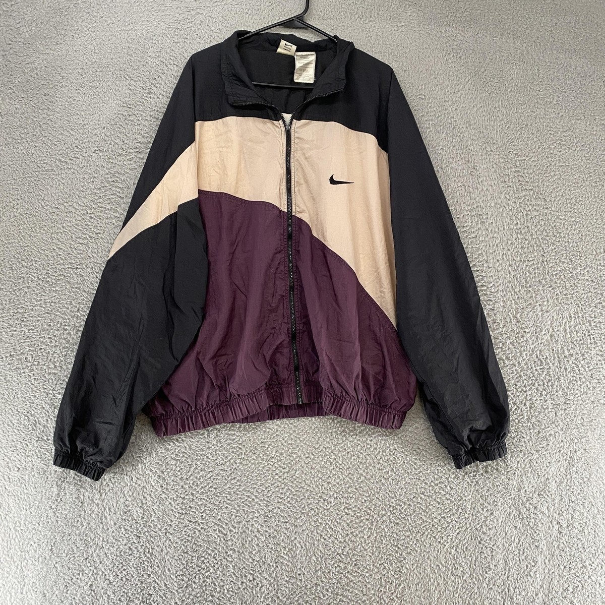 Vintage Nike Jacket Mens XL Windbreaker Big Swoosh 90s Colorblock