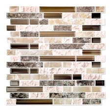 Yipscazo 10 Sheet 12''x12'' Peel and Stick Backsplash Tile for Kitchen, Self-...
