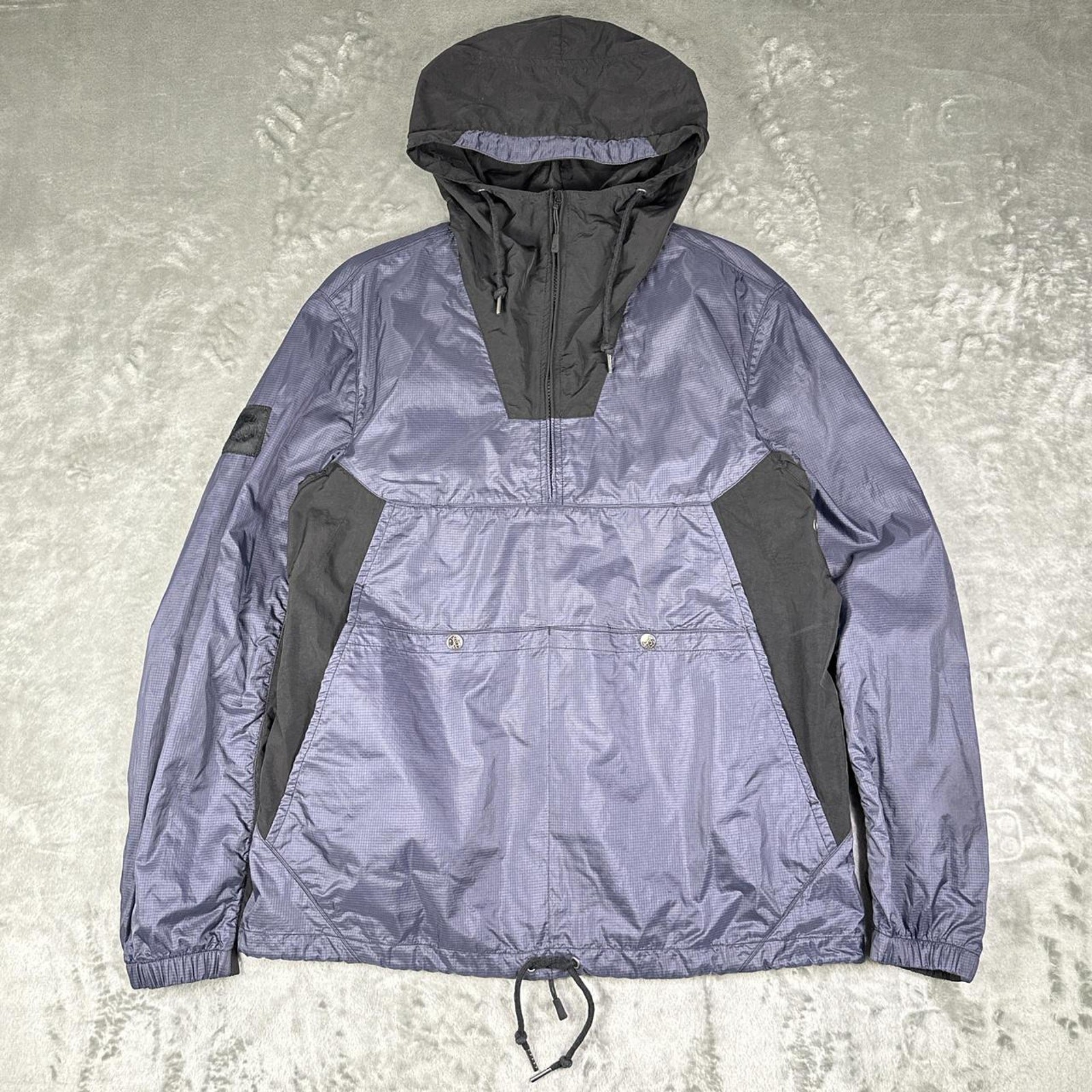 Xl Dark Purple Raincoat Smock Anorak Casuals Mod Liam