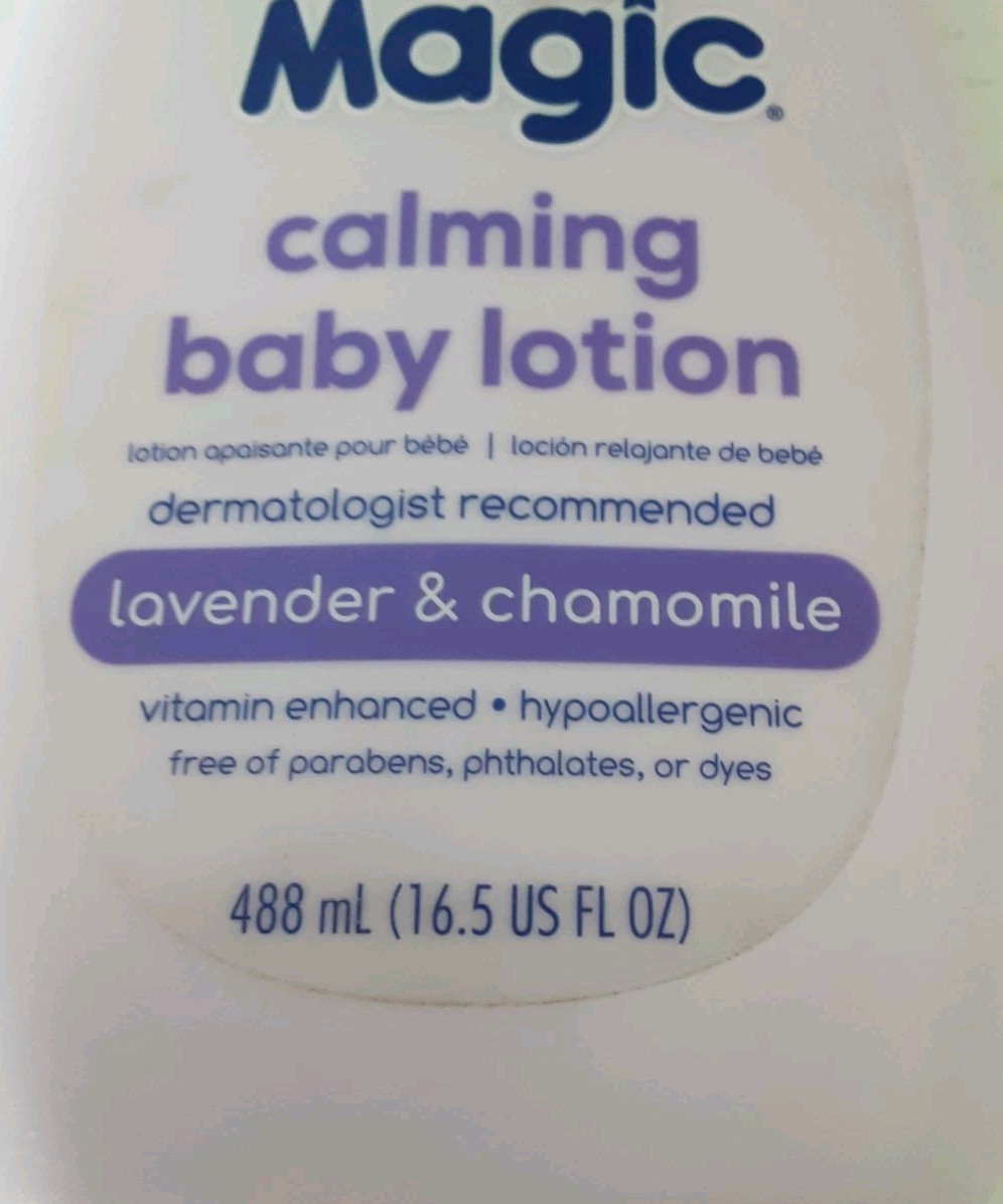 Baby Magic Lavender and Chamomile Calming Baby Lotion, Hypoallergenic, 16.5 oz.