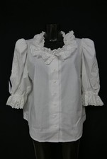 Size 50 costume blouse white blouse for dirndl Leni model lace embroidery tb9965