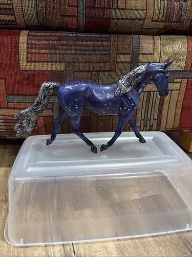 Retired Breyer Classics Model Purple Sparkle Starry Night Horse Figure 6" 62050