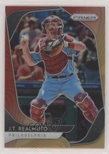 2020 Panini Prizm Tier II Hot Box Red Orange Prizm JT Realmuto #172 h3a