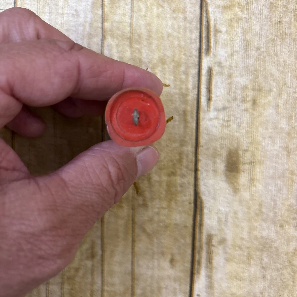 Isca de pesca Hula Popper vintage Fred Arbogast padrão sapo - Imagem 4 de 4