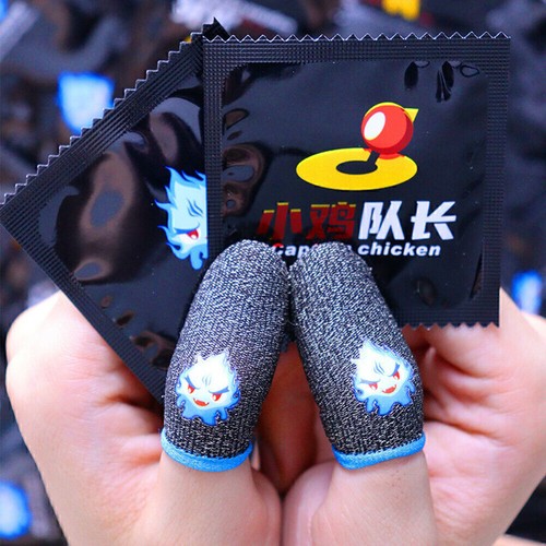 2x PUBG Gaming Finger Sleeve Screen Game Controller Mobile Sweatproof Gloves - Picture 5 of 14