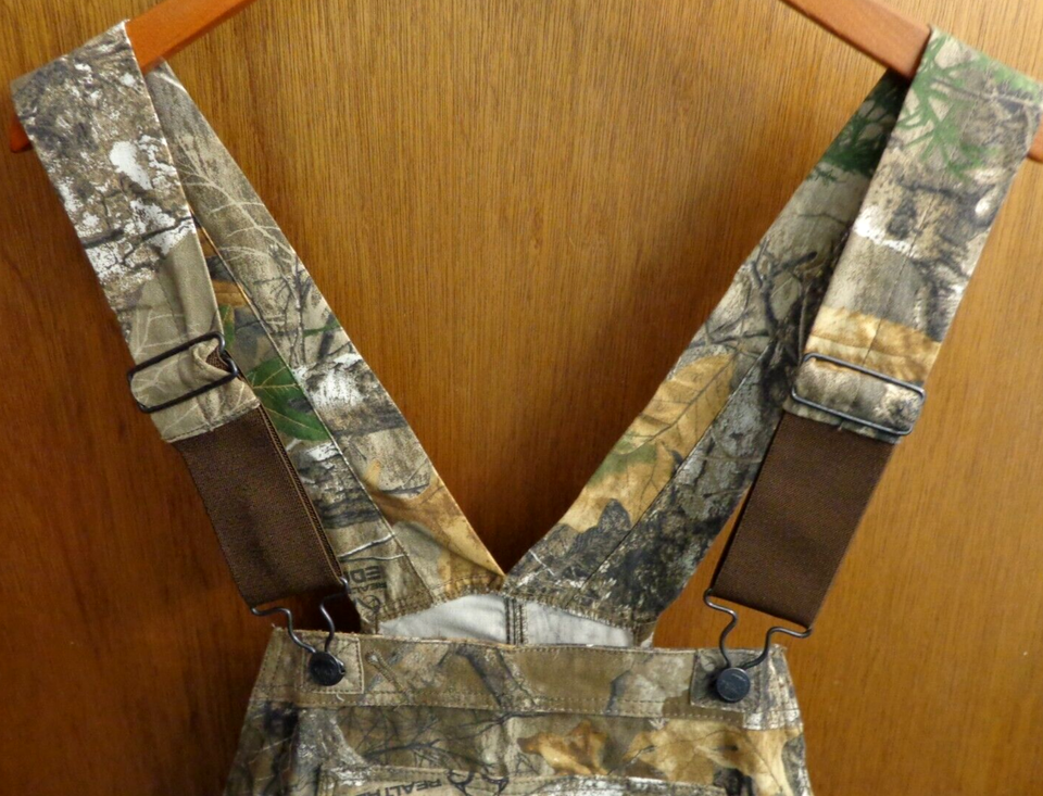 New Vtg Berne Outdoor Camo Bib Overalls Unlined Hunt Pants Men 3XL