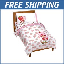 Delightful Strawberry Shortcake Toddler Comforter Set - Easy Care  Fun Design