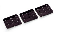 More of Me to Love Bra Extender 3-Pack - Black - 2 Hook, 3 Hook, 4 Hook