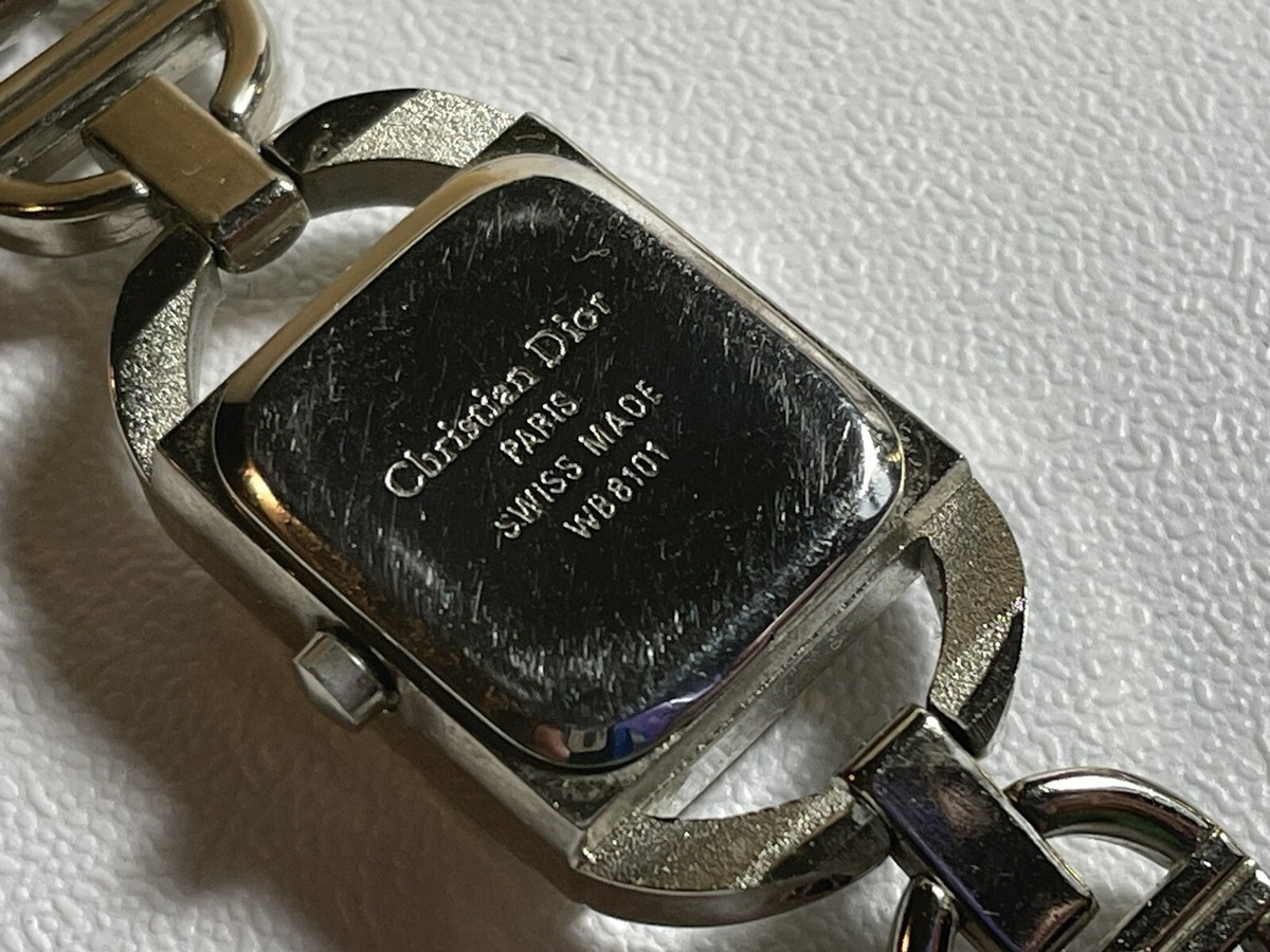 CHRISTIAN DIOR PANDIORA WB8101 VINTAGE SILVER SWISS WATCH 19 MM