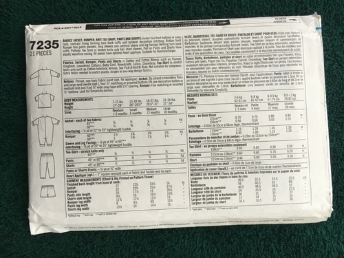 Simplicity Patterns ~ All are Baby Patterns 7-24 LBS * ~ * ~ * ~ * Listing 2428 - Picture 55 of 81