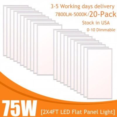LED 2x4 Flat Panel Light Fixture, Drop Ceiling LED Lights For Offices & Schools