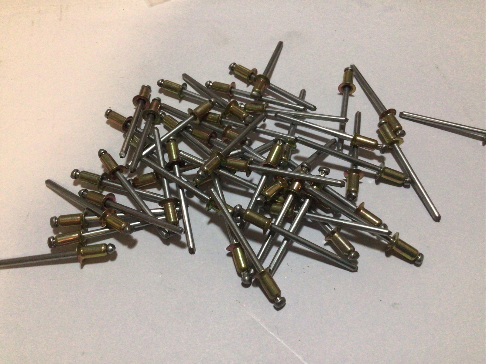 NOS 5/32” dia CSK Monel Break Stem Pop Rivet p/n AGS2051-530BS qty 50 ...