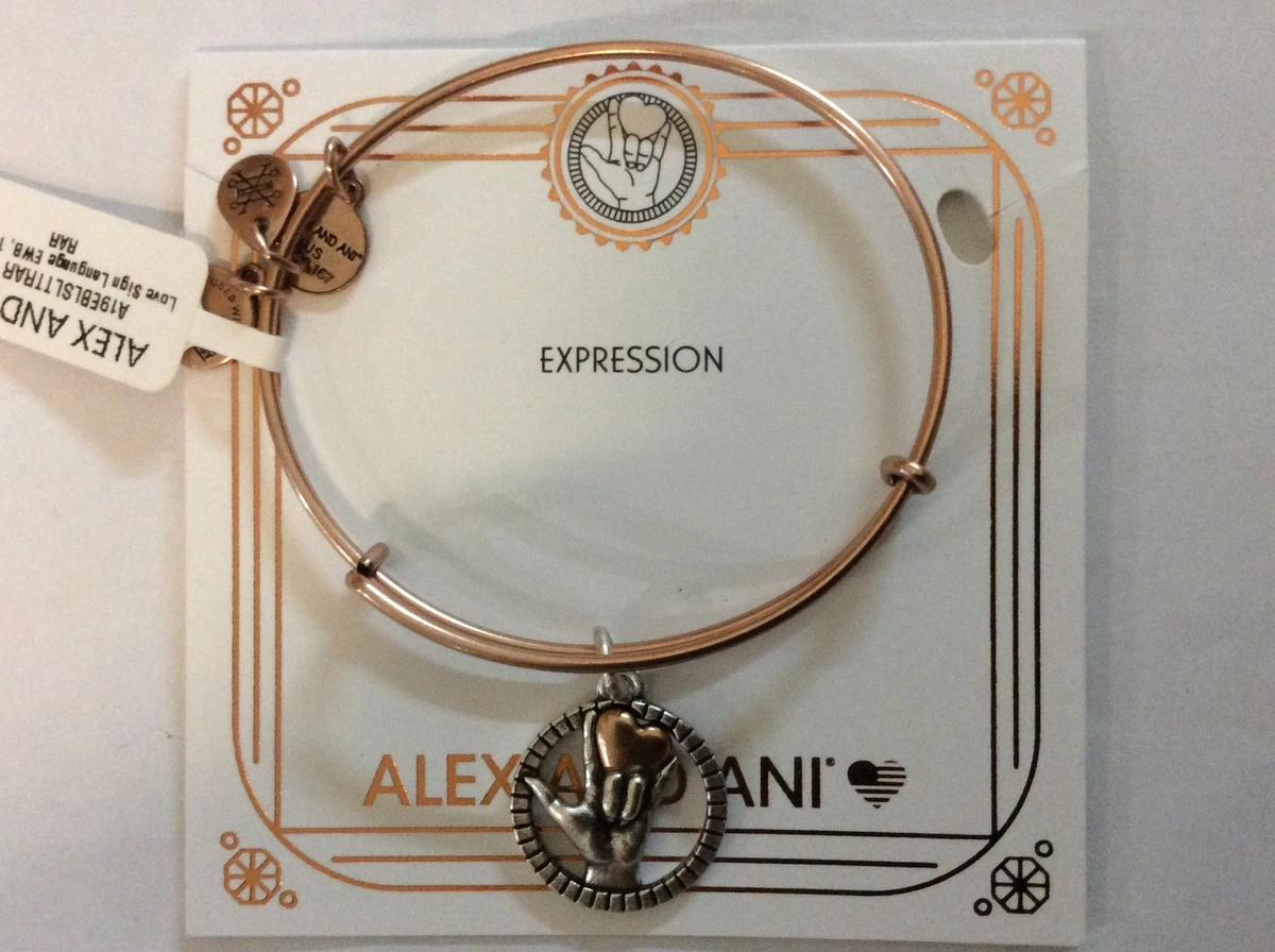 Alex and ani best sale love sign language bracelet