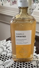 Bath Body Works Aromatherapy SIMPLY UNWIND Sandalwood /Vanilla Body Wash New