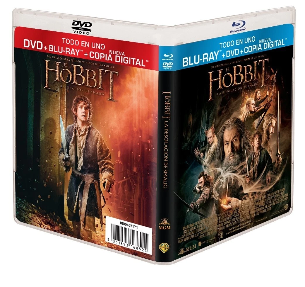 El Hobbit: La Desolación de Smaug Blu-ray + DVD (8 Abril 2014 descatalogado)(NUE