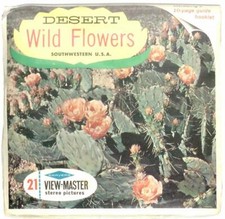 DESERT WILD FLOWERS Southwestern USA 3d View-Master 3 Reel Packet NEW SEALED