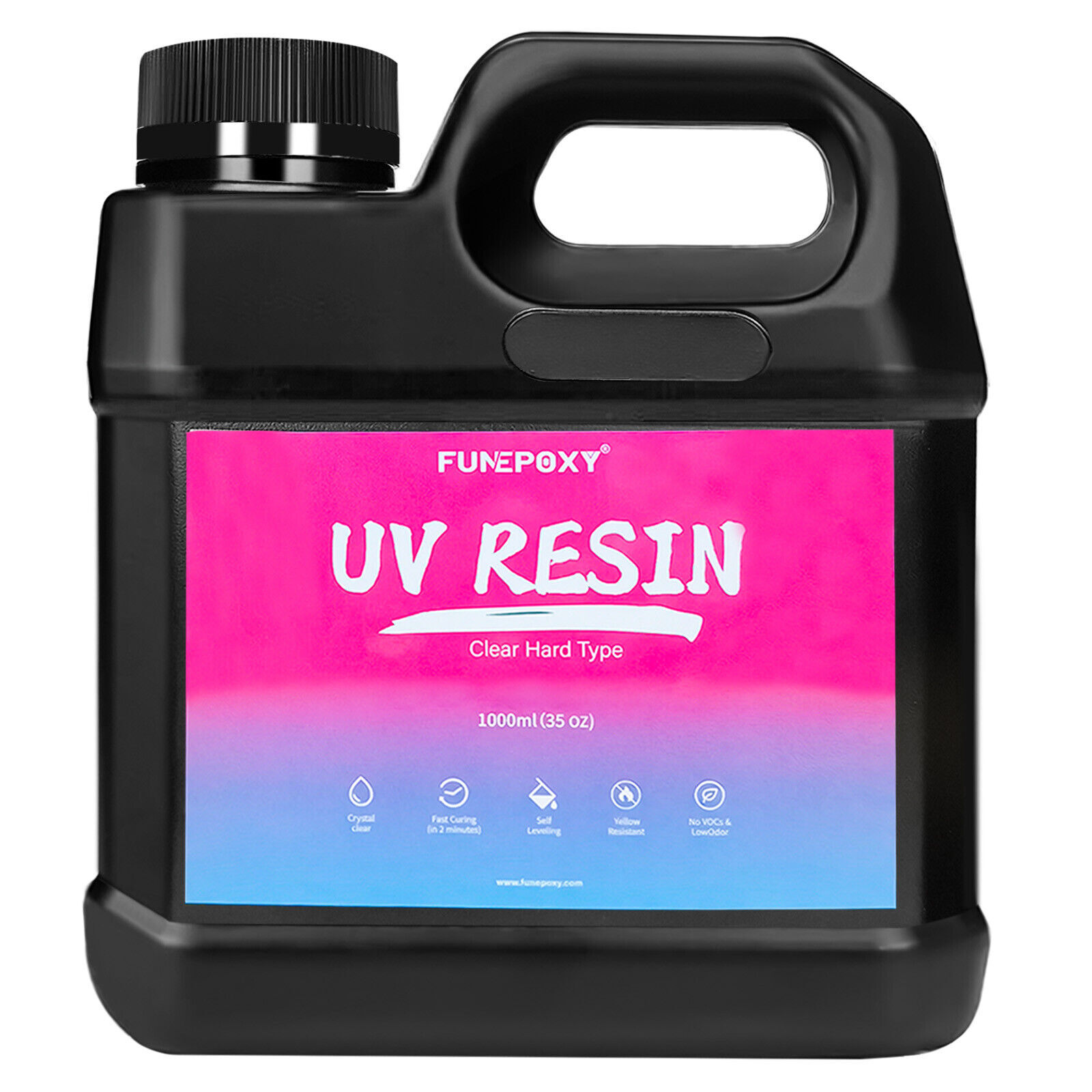 32oz Clear Hard UV Resin Kit 1kg Glue DIY Crafts Jewelry Lamp Cure in-4-Minutes