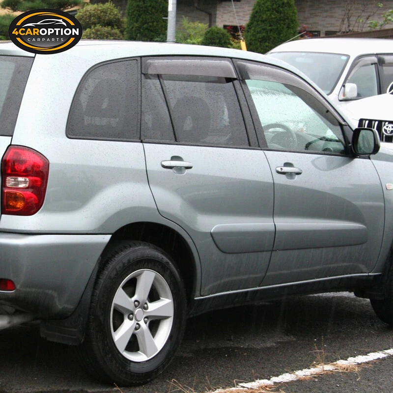 Fits 01-05 Toyota RAV4 Window Visors Rain Sun Guard Vent 4 Pieces Set Foto 2 de 4