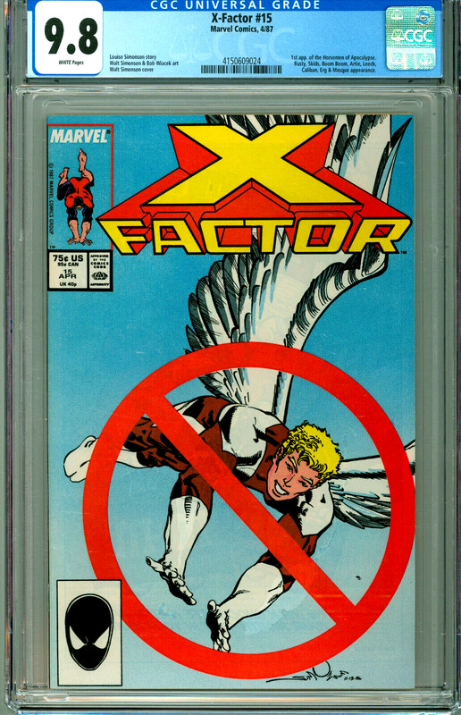 X-FACTOR #15 CGC 9.8 1st HORSEMEN of APOCALYPSE NEW Non-Circulated MARVEL 1987