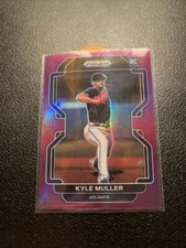 2022 Panini Prizm Baseball Purple Prizm RC Kyle Muller 14 Atlanta B-4