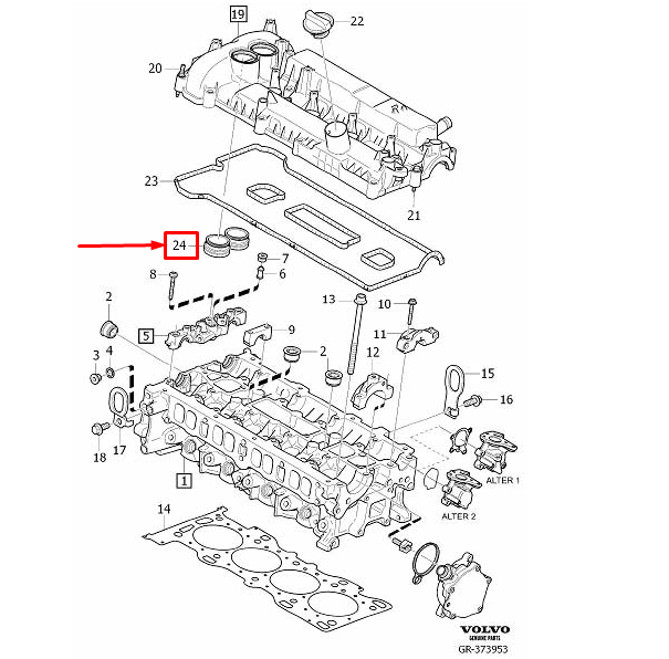 VOLVO XC60 CAMSHAFT ADJUSTMENT GASKET 31460321 GENUINE for sale online
