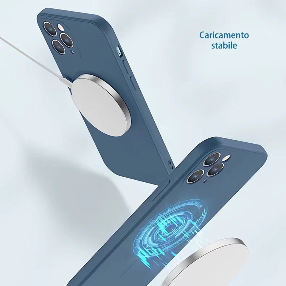 Custodia Cover MagSafe per iPhone 7 8 XE X XR XS 11 Pro Max in Tpu Silicone Soft - Immagine 4 di 4