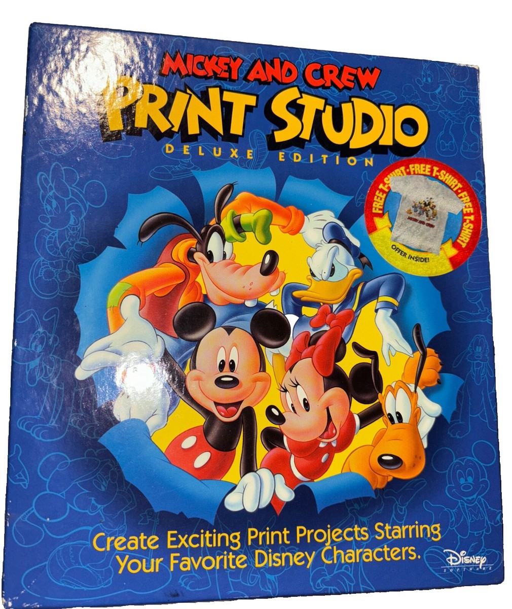 Disney Mickey & Crew Print Studio Deluxe Edition PC Floppy Disney