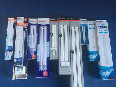 UVC Ersatzlampe Röhre Entkeimung erhältlich in 5 7 9 11 13 18 24 36 55 75 Watt