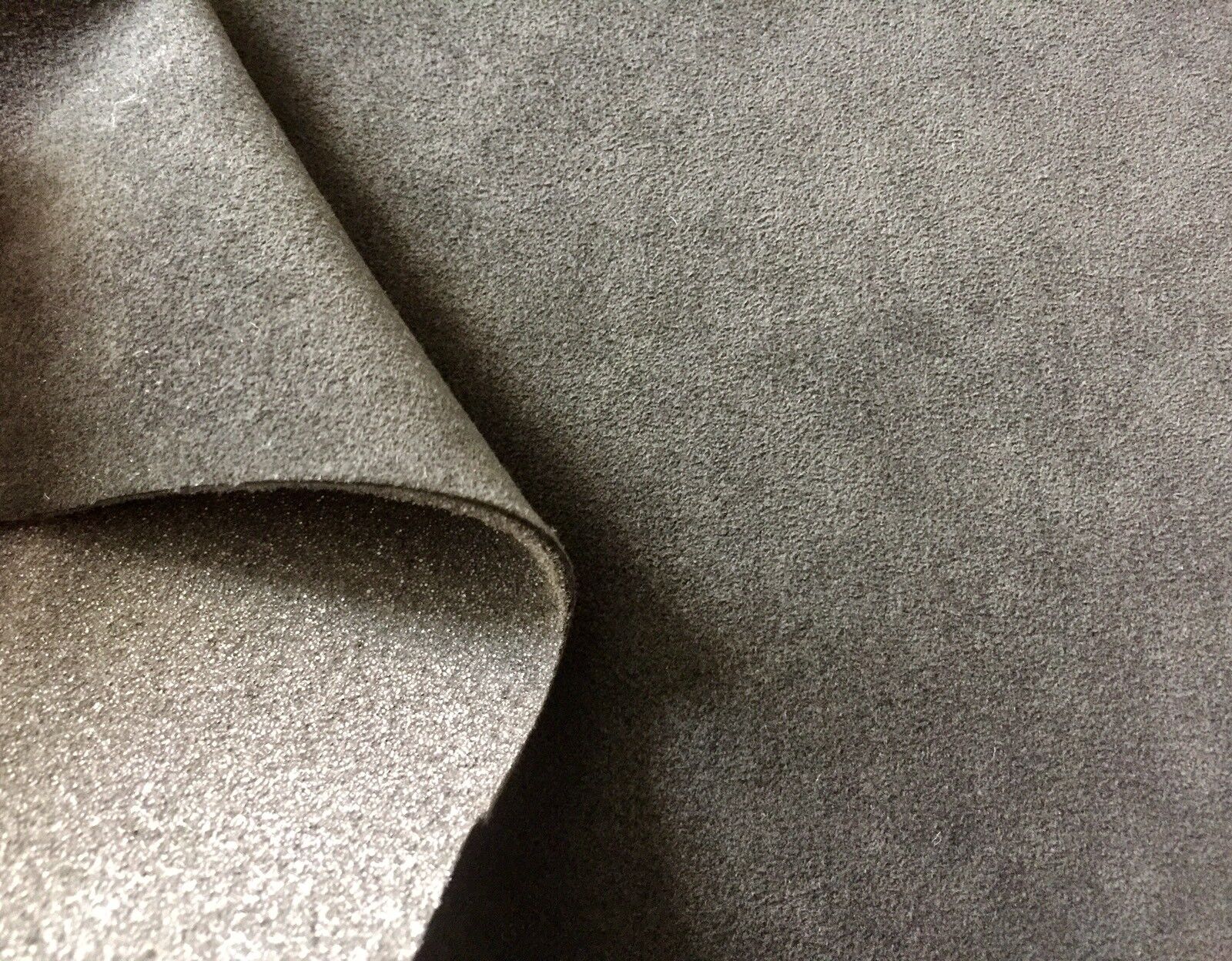 ORIGINAL Alcantara fabric black cover with 1 mm foam back approx. 38 cm  wide!