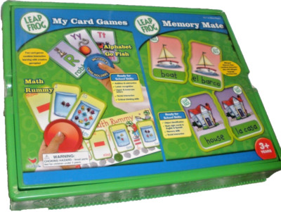 Leap Frog 3034 My Card Games:Math Rummy,Alphabet Go Fish,Bilingual Memory Mate