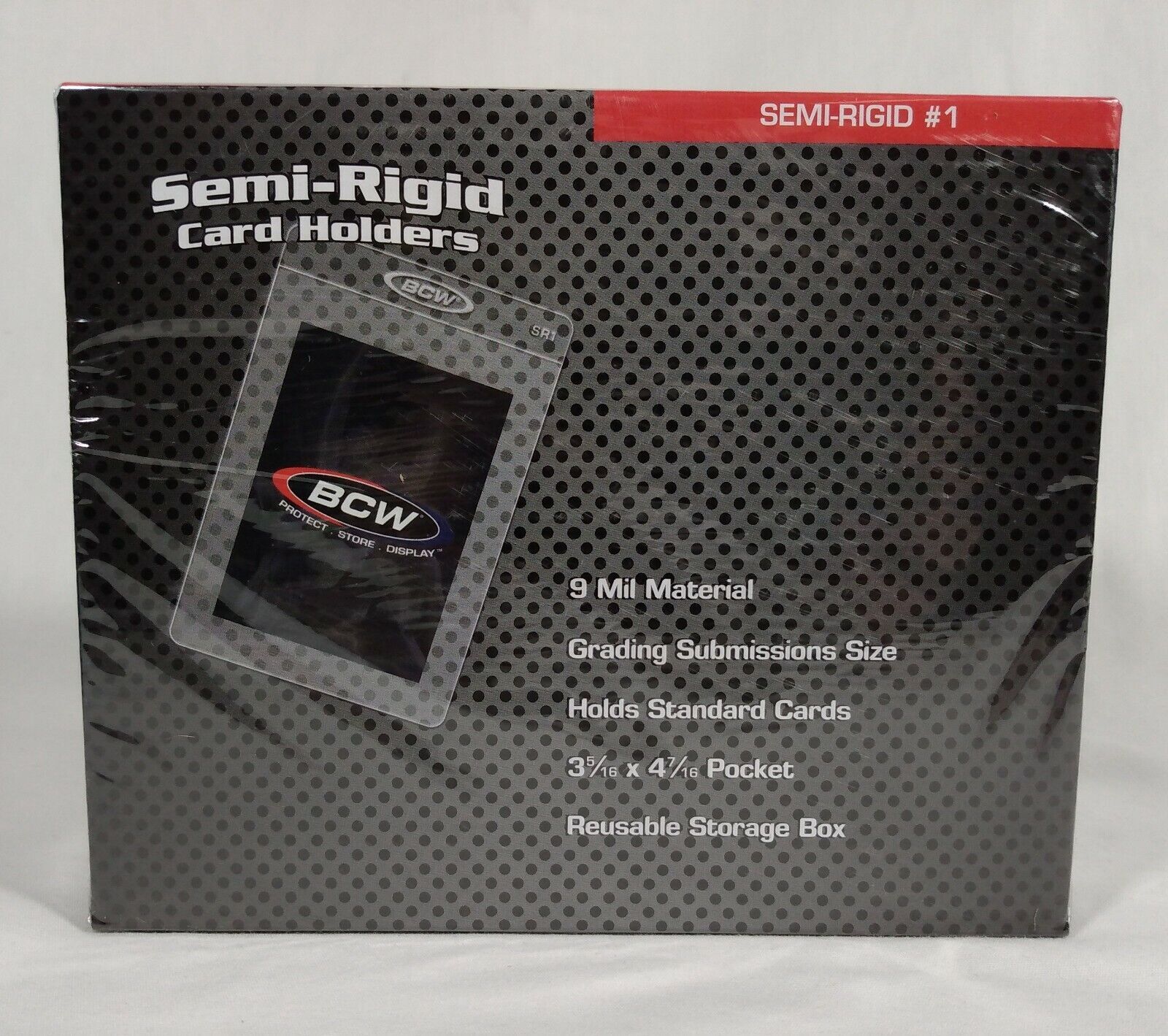 BCW Semi Rigid Card Holder #1 - 2000 Pack | Grading Sleeves For PSA, BGS, SGC | Fits Sports, Pokémon, Memorabilia Cards - View #2