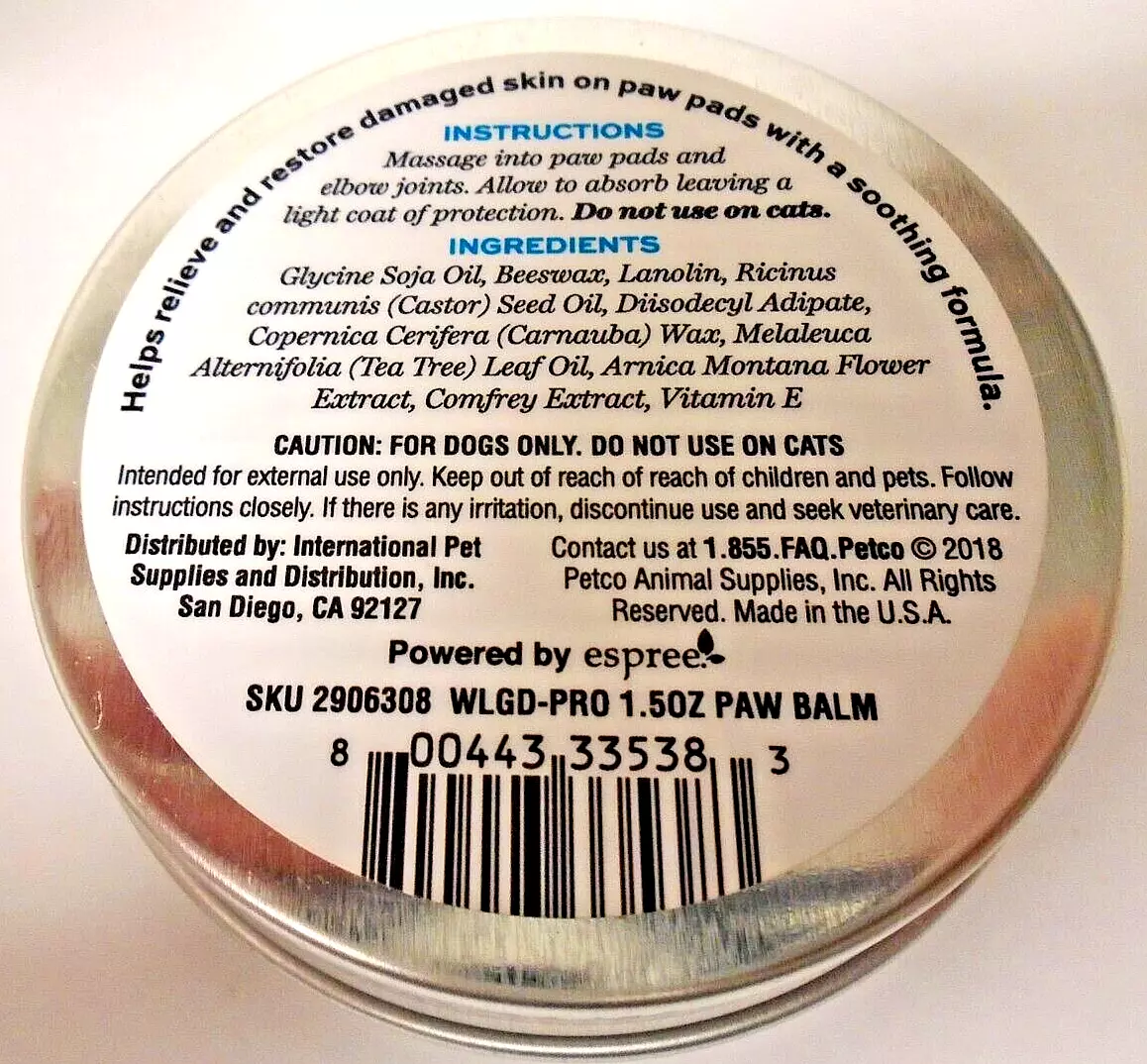 Petco dog paw clearance balm