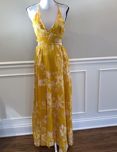 yellow boho maxi dress