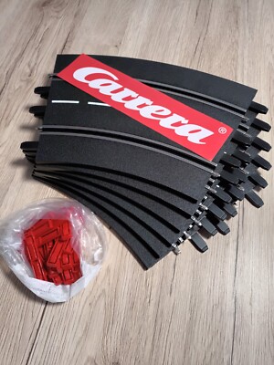 6 Stück = 180° Carrera 20572 KURVE 2/30° EVOLUTION DIGITAL 124 / 132 NEU   
