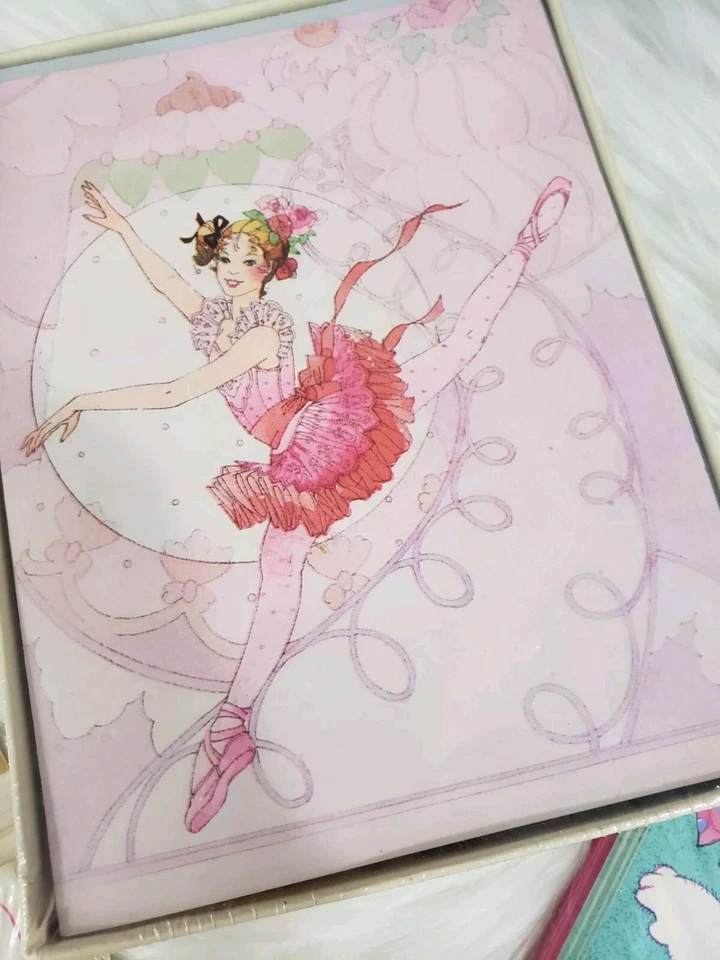 NEW Vintage Birthday Party Invitation LOT Ballerina Ballet Dance THANK YOU lot - Image 4 of 4