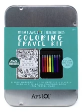 Mini Art 101 coloring travel kit markers
