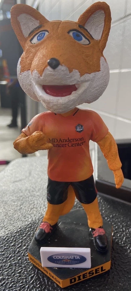 Houston Dynamo FC Mascota Diesel Edición Limitada Bobblehead SGA 27/02/22 ¡NUEVO en Caja! Foto 2 de 2