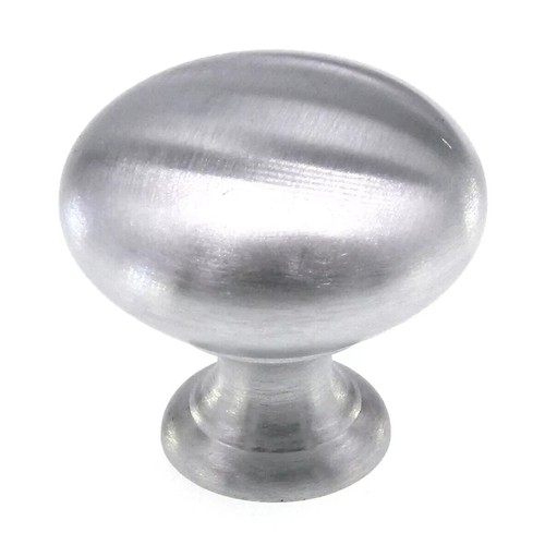 5-pack lot Amerock Brushed Chrome Hollow Brass 1 1/4" Cabinet Knob BP1950H-26D - Picture 3 of 7