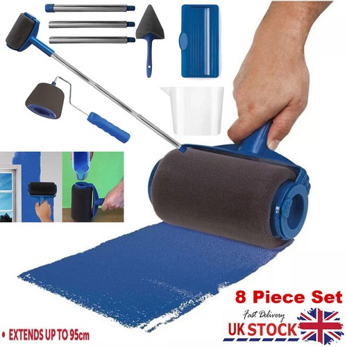 Paint Runner Pro Roller Brush Set Wall Painting Edger Handle DIY Tool